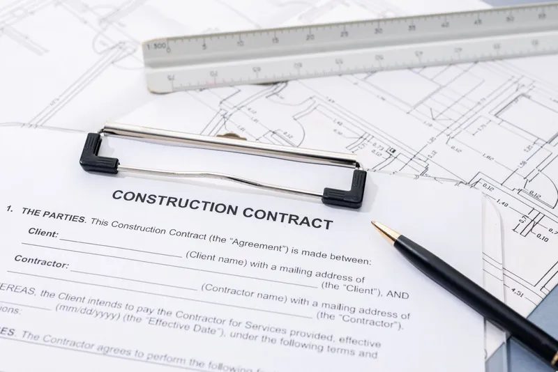 Skala Studio offers Courses on JCT Contracts for Contractors. This image shows a first page of a construction contract.